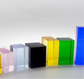 borosilicate glass with colors
