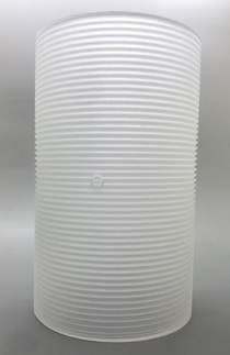 quartz cylinder with external thread