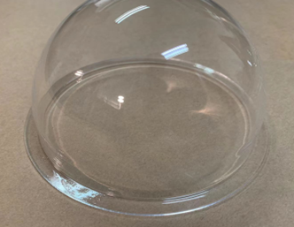 Dome en plastique transparent pour caméra