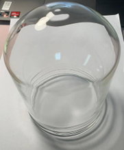 glass dome with thread