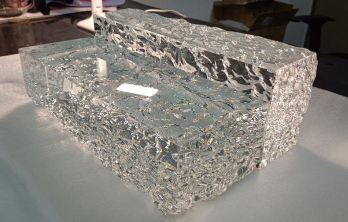 chemical etching glass block