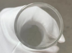 transparent glass tube