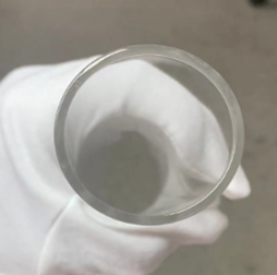 Tube en quartz transparent