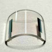 Cylindrical lens with ITO layer