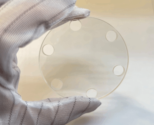 drilled optical window