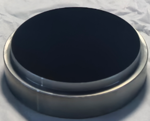 Stepped germanium window