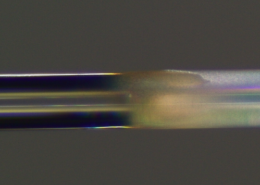 fibre optique biseautée